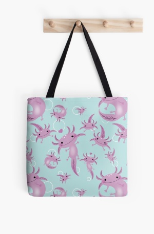 tote bag ajolotes